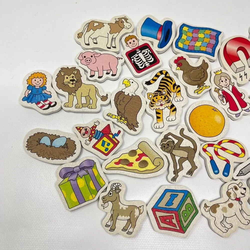 Lauri Educational Foam Magnets Lot of 33 Alphabet Animals People Things